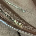 Vince Camuto Asymmetrical Wool Blend Pea Coat Sz. Small Brown Belt Winter Zipper Photo 9