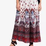 Free People  Boho Gold Dust Printed Wide Leg High Waist Flowy Pants Photo 0