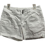 High Sierra High Sierra White Soft Corduroy Jean Short Size 6 Pockets/Zip Mid Rise Photo 0