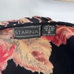 Vintage‎ Y2K Starina Fairy Maxi Dress Dark Romance Black Pink Floral Cotton sz M Size M Photo 8