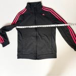 Adidas Sport Essential Women's Gray Pink Zip up Track Jacket Size Medium Photo 2