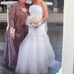 Sonia Cholette Elegant White Strapless Wedding Dress Size 10 Photo 14