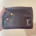 YSL Yves Saint Laurent Faux Leather VIP Exclusive Beauty Cosmetic Bag Purple Photo 1
