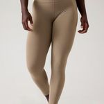 Athleta LP Salutation Stash Cinch 7/8 Tight Pyrite Tan Large Petite Photo 4