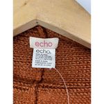 Echo Rust Red Metallic Modal Blend Knit Infinity‎ Scarf Photo 6