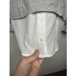 Tommy Hilfiger  Women’s Layered Look Sweater Shirt Top Gray White Collared XL Photo 7