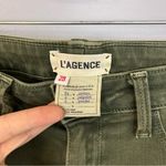 L'Agence  Margo Olive Green Skinny Mid Rise Cropped Ankle Jeans Size 28 Photo 9