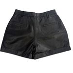 Ba&sh  Leandro Leather shorts brown sz 6 Photo 5