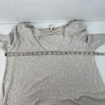 Free People We The  Sz M Malibu Thermal Top Oatmeal Heather Scoop Neck Oversized Photo 11