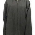 Eileen Fisher | Medium | Quilted Textured 3/4 Sleeve Full-Zip Jacket Coat Photo 0