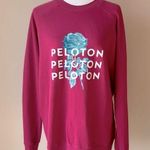 Peloton  Everyday Oversized Crewneck Sweatshirt NWT - Size Medium - Dark Pink Photo 0