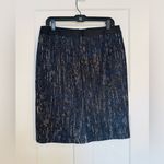 Boden USA Boden Wool Blend Tweed Pencil Skirt Black/Blue Size 10 Photo 12