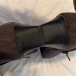 Qupid  size 7 super cute ankle booties brown back and 2 tone front small heel EUC Photo 11