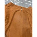 Doe & Rae ‎ Womens Top Size L Brown Crochet Sleeve Round Neck Casual Blouse Photo 5