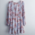 Anthropologie Jun & Ivy Paisley Ruffle Long Sleeve Mini Dress Photo 6