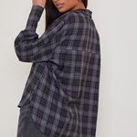 Pretty Little Thing Grey Checked Shirt Photo 1