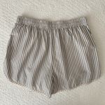 Madewell Crinkle Cotton Striped Dolphin-Hem Shorts Boxers Women’s Large Photo 4