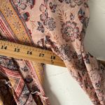 Knox Rose  Women's Size XS Chiffon Boho Peasant‎ Red Flowy Babydoll Top Photo 6