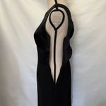 Y2K Shani CutOut Twist Satin Dress Sz 4 Holiday Glam Party Bow Mob Wife Black Photo 7