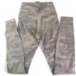 Lululemon Grey camo  leggings. size 4. one minor flaw. see photo. Photo 1