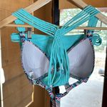Arizona Jeans Arizona Push Up Turquoise Hipster Bikini Swim Suit Size Large Photo 3