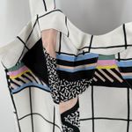 & Other Stories & Other Stories Dress Size 4 Mini Retro Print Graphic Grid Skater Balconette Photo 8