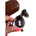 illesteva Brown Ombre Framed Round Sunglasses with Case Photo 1