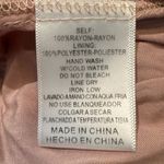 Listicle Blush pink smocked waist peplum top size large Photo 5