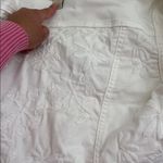 Anthropologie Pilcro and the Letterpress White Floral Embroidered Jean Jacket sz XL Photo 10
