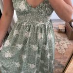 Sage Green Floral Midi Dress Photo 1