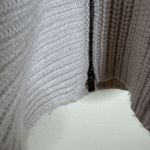 Tahari Elie Sweater Womens Small Gray Open Front Cardigan Wool Cashmere Ribbed Photo 4