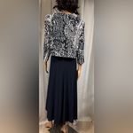 Jessica Howard 👗 Navy Blue Paisley Print 2-Piece Midi Dress Set – Size 12 Photo 8