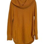 Moth Anthropologie Brenta Cowl Neck Sweater Sz Medium Marigold Mustard Yellow Photo 2