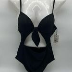 Shade & Shore One-Piece Black Swimsuit w/Adjustable Straps-Light Lift-Size 34B Photo 0