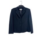 Le Suit Essentials Women’s 14P Black Blazer Skirt Suit Set Petite 2-Piece Photo 1