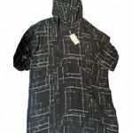 Johnny Was NWT Pete & Greta x Houston Silk Tunic Hoodie – Black & White (XL) Photo 0