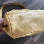 Juicy Couture Vintage Yellow Genuine Leather Baguette Purse Tote Bag Y2K Photo 4