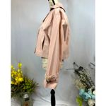Elodie Eleanor Cropped Buckle Cuff Trench Coat Baby Pink size XS Photo 6