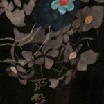 Floral Embroidered Black beach coverup Size undefined Photo 3