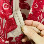 For Love & Lemons deep V-neck Layered
Lace Mini Dress in Wine Photo 15