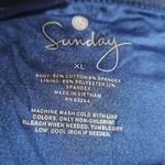 Activewear Joggers, Capri pants, stretch pants. Size XL. Blue Floral. Photo 4