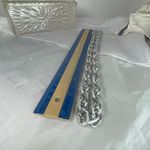 Vintage Germany double link silvertone chain necklace Silver Photo 4