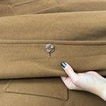 Bernardo Wool Cashmere Blend Women’s Long Hooded Coat Camel Brown Size XL Photo 10