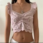 ZARA  Lavender Crochet Crop Top
M Photo 5