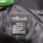 Willi Smith Elegant Black Silk Skirt with Pink Embroidery Beading Y2k Feminine 8 Photo 6