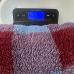 Eddie Bauer  Women's Large Plaid Fuzzy Fleece Quarter Zip Pullover‎ Sweatshirt Photo 8