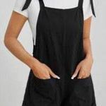 SheIn Black Overalls Romper Photo 0