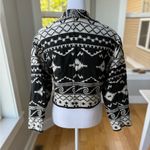 Vintage Flashback Black White Western Cropped Jacket Size Small Photo 6