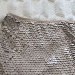 Matt beige sequin mini skirt Photo 1