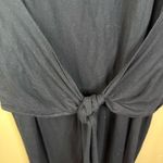 Babaton Aritzia‎  Friedan Jersey Wrap Dress Black Size Medium Office Career Wear Photo 4